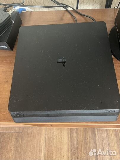 Ps 4 slim приставка 2 джойстика и 11 игр