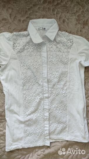 Рубашка блузка школьная 3 штуки