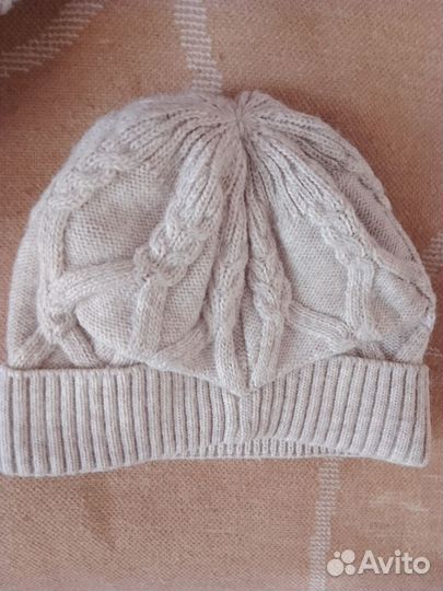 Зимний комплект - шапка, варежки, снуд