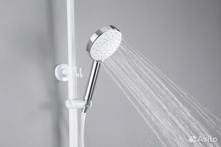 Душевая система с тропическим душем Hansen HN31304-F белый