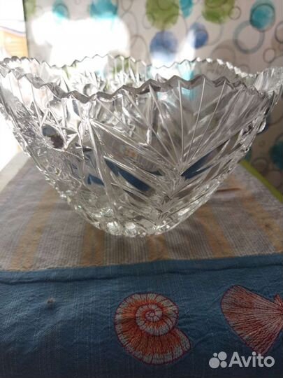 Салатница хрустальная СССР