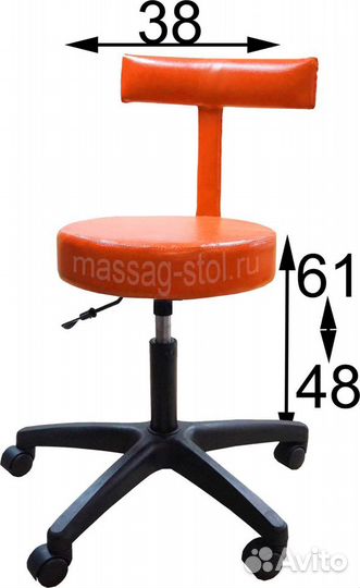 Стулья для мастеров с узкой спинкой