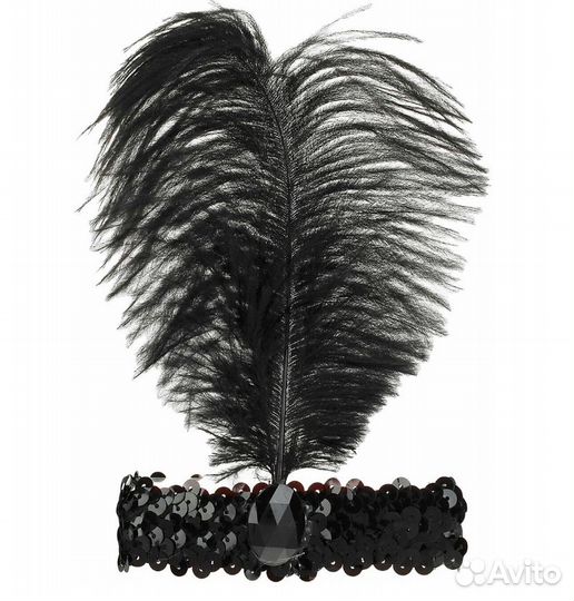 Повязка на голову с пером