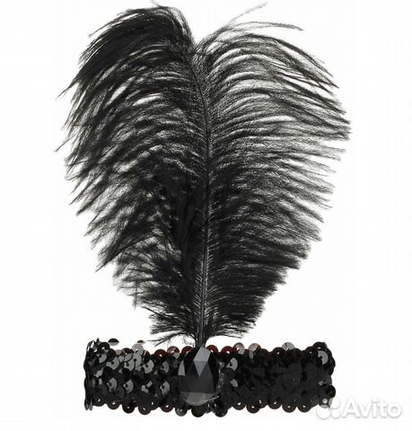 Повязка на голову с пером