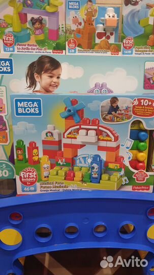 Развивающие игрушки mega bloks 1 год 2 года 3