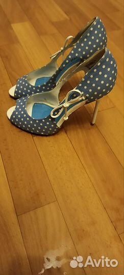 Туфли женские 38 размер летние голубые