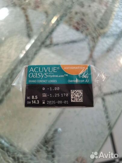 Линзы acuvue oasys однодневные для астигматизма