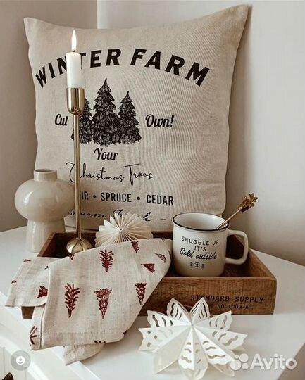 Чехол, чехол на подушку HM home H&M Zara LCW