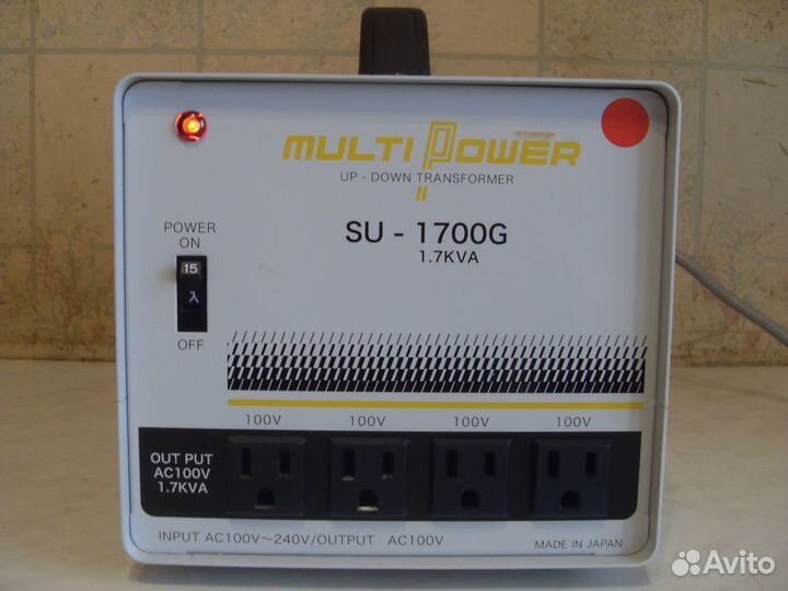 SU-1700G MULTI Power UP-DOWN TRANSFORMER - その他