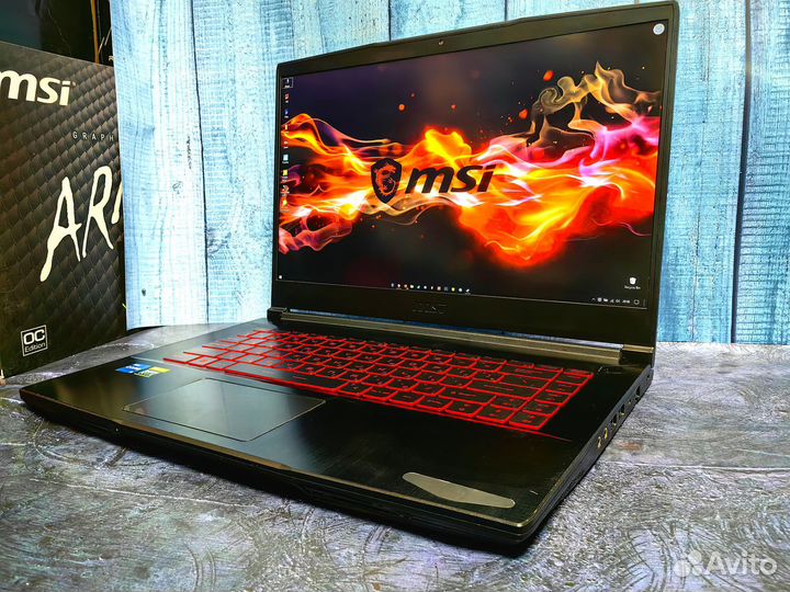 Игровой новый ноутбук MSI Intel i5 / RTX 3050 Ti