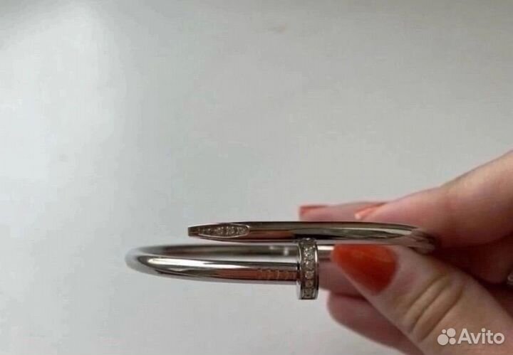 Браслет Cartier гвоздь со стразами