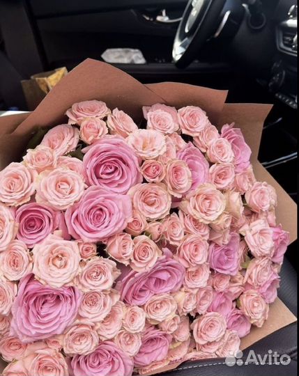 Розы букет 25 51 101 роза цветы с доставкой