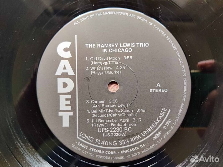 Ramsey Lewis Trio – In Chicago – Japan 1983 OBI