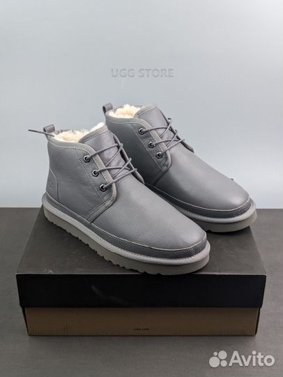 Угги кожаные ugg men's Neumel leather grey