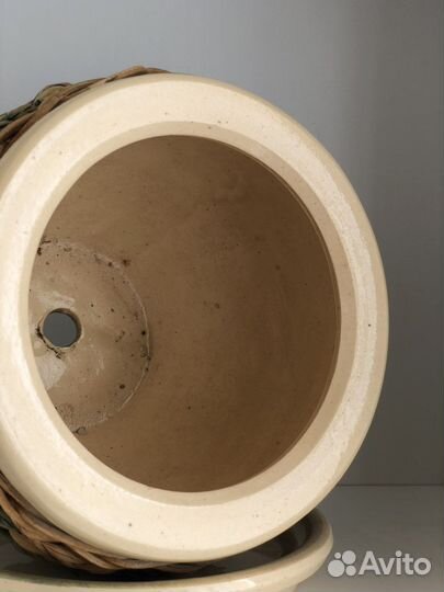 Керамический горшк для цветов бу