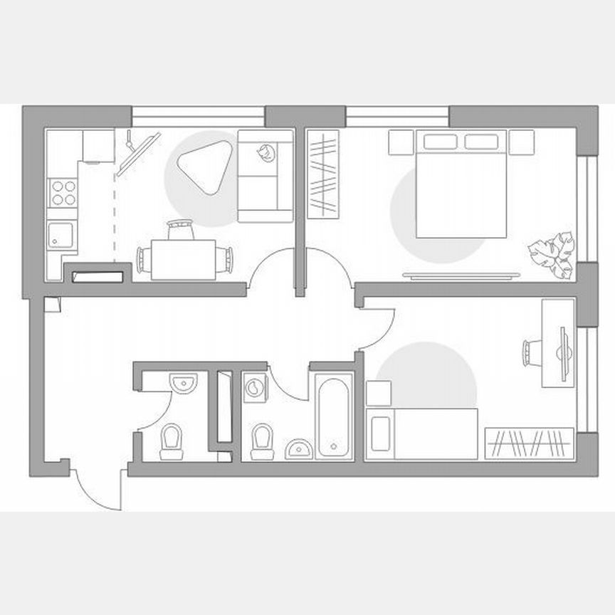 2-к. квартира, 60,6 м², 20/25 эт.