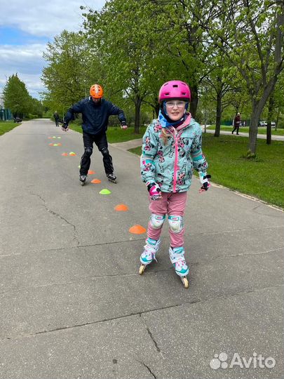 Обучение катанию на роликах(тренер по роликам)