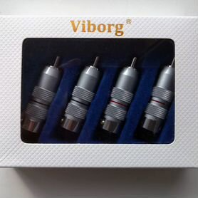 Viborg VR107R RCA Rhodium Plated Connector