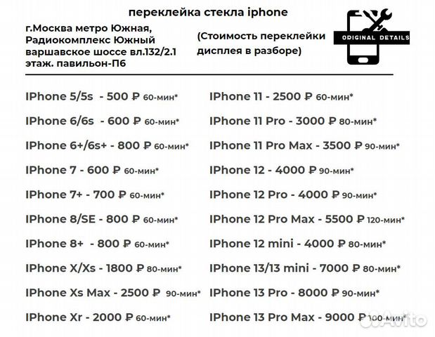 Замена стекла iPhone