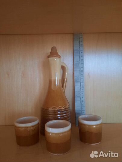 Графин СССР с стаканчиками,керамика