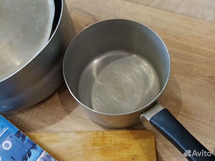 Кастрюля алюминиевая, 3,6 л, +сотейник 1л,бу