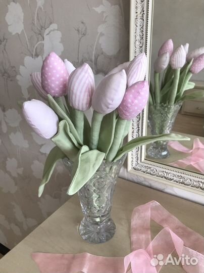 Интерьерные игрушки в стиле Тильда/тюльпаны