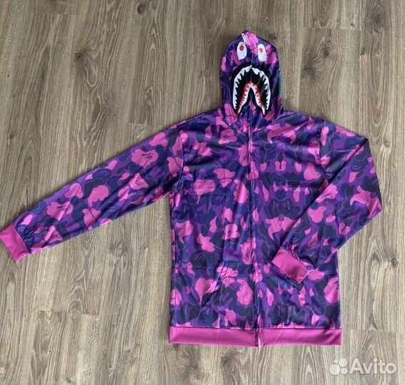 Зип худи bape shark