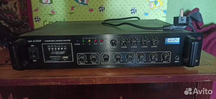 Трансляционный микшер-усилитель proaudio MA-6120UF