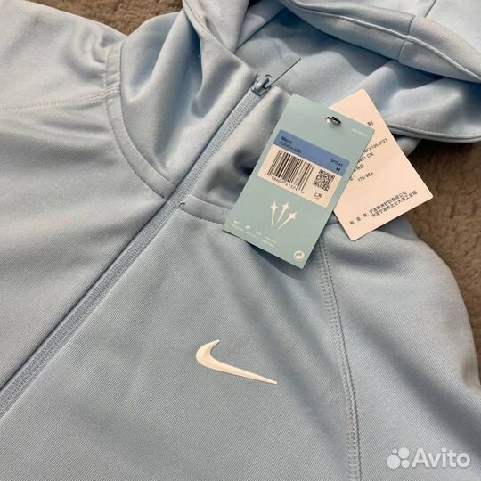 Зип худи Nocta Nike tech голубого цвета