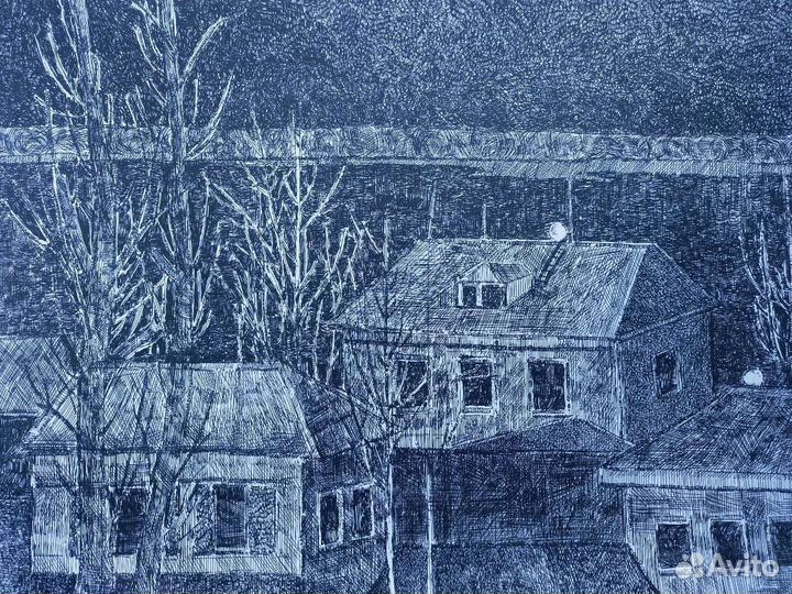 Графические работы ручками на А3