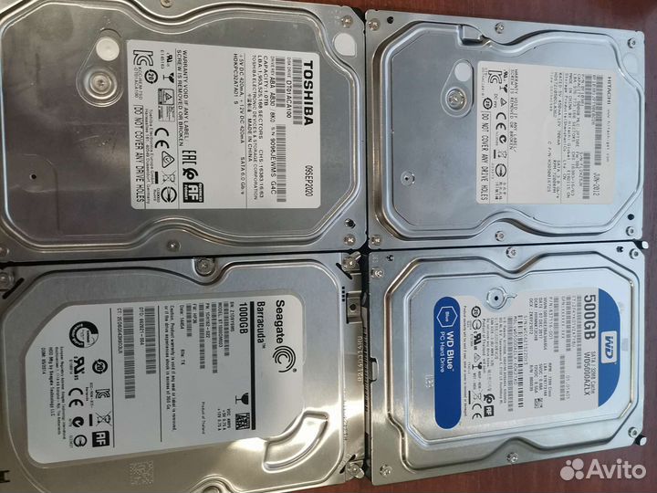 Жёсткие диски 500-1000Gb 2.5-3.5