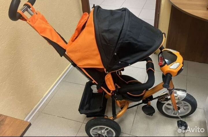 Велосипед коляска с музыкой