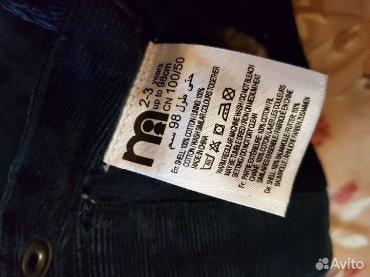 Комбинезон вельветовый Mothercare 98рр