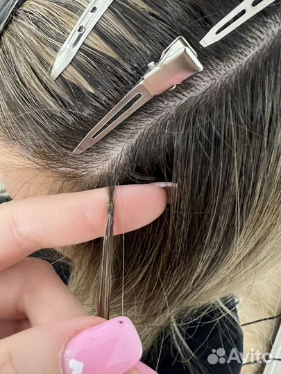 Наращивание волос микро / нано капсулы