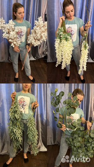 Искусственные цветы для декора