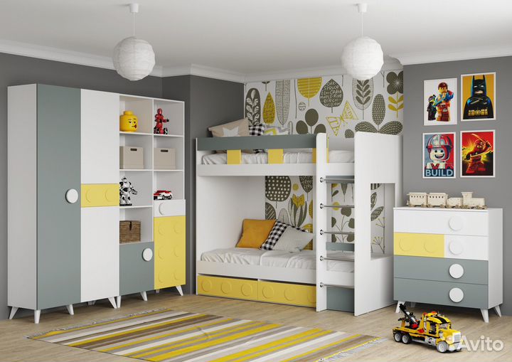 Двухъярусная кровать мдф 