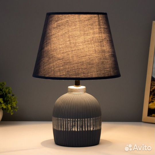 Настольная лампа 'Корсика' Е14 40Вт синий 22,5х22