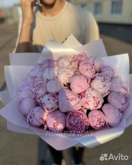 Доставка Пионов 25 пионов 51 пионов Букет пионы