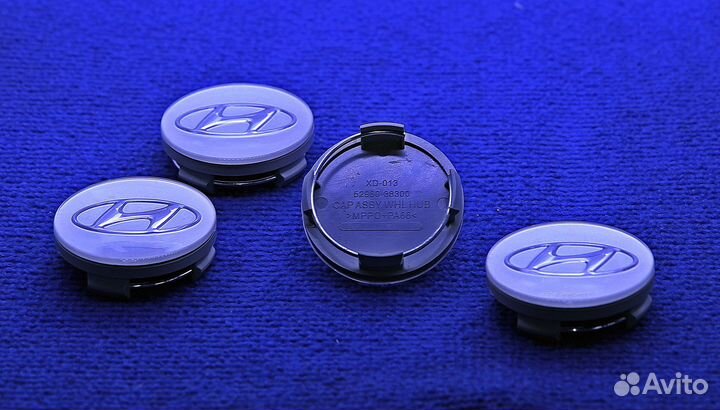 Комплект колпачков диска Hyundai 59 мм стеклянные