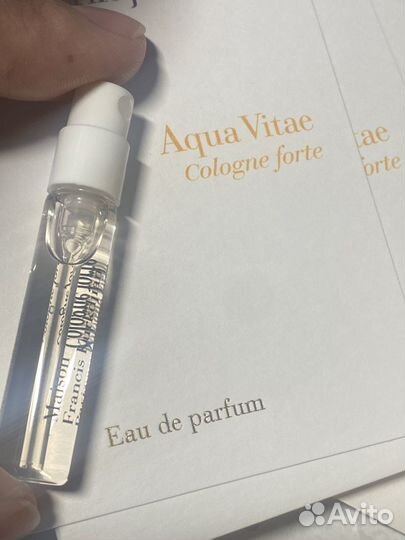 Aqua Vitae Cologne Forte Maison Francis Kurkdjian