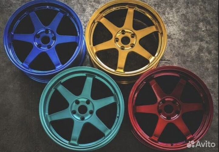 Порошковая покраска дисков, суппортов