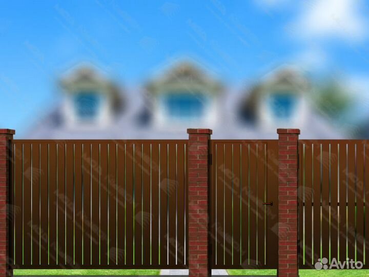 Забор металлический