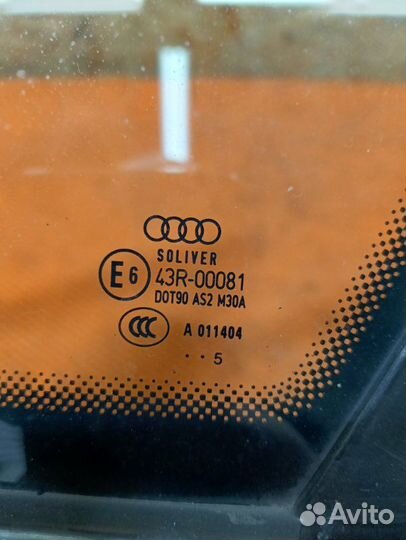 Стекло боковое Audi A6 C6 4F AUK 2006