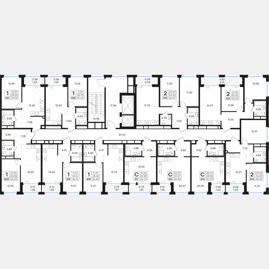 Квартира-студия, 30,8 м², 9/15 эт.