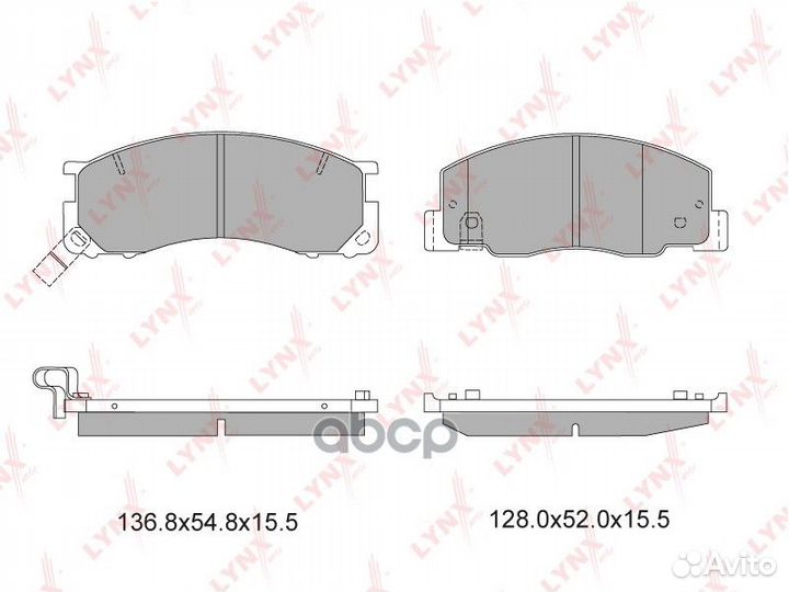 Колодки тормозные дисковые перед BD7512 LYN