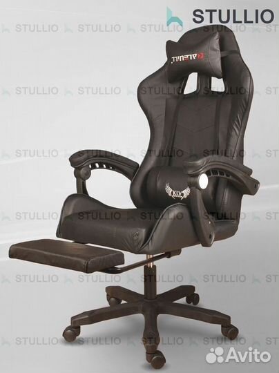 Компьютерное игровое кресло геймерское с массажем