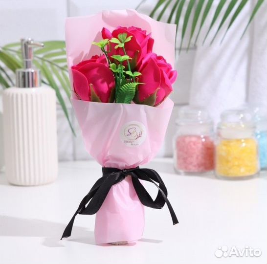 Букеты из мыла, букеты-игрушки, сухоцветы