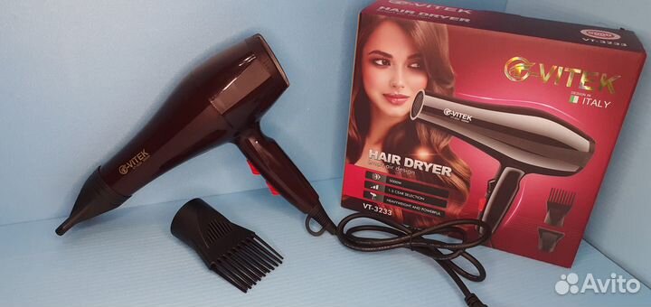 Фен для волос Vitec Для любой укладки 2000Вт