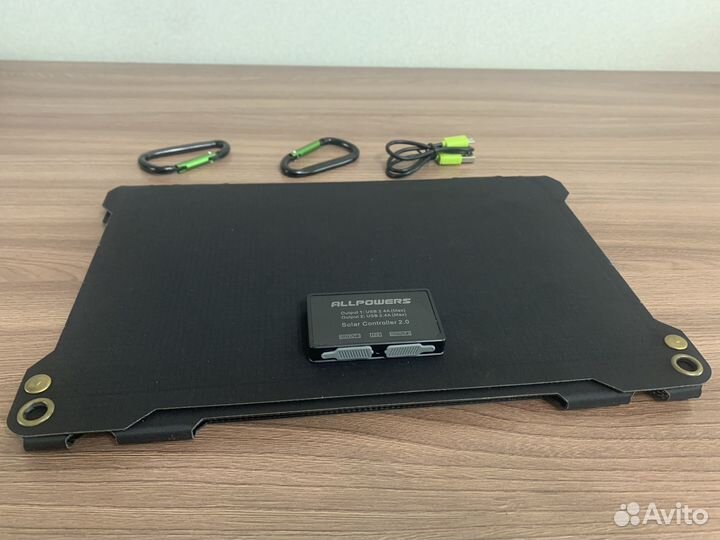 Солнечная панель Allpowers 21W чёрная