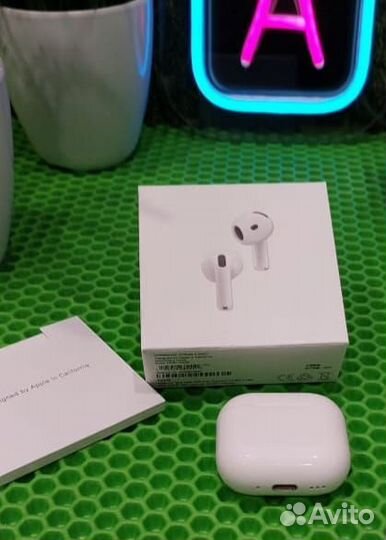 Apple airpods 4 c шумоподавлением ANC новые